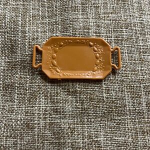 Vintage Barbie Doll Tray GUC Decorative Handles Diorama Restaurant Serving Food